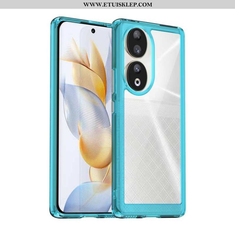 Etui do Honor 90 Akrylowe Krawędzie Silikonowe